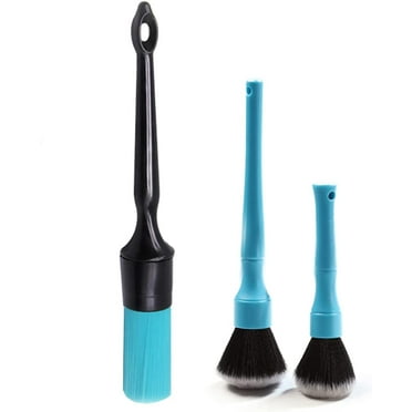 Universal Car Detailing Brush Set Soft Auto Detail Brush Kit for Auto Elegant Surface Interior Exterior Dashboard Emblems Panels Engine Bay Wheels Air Vent Seat Leather