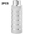 thumbnail image 1 of Reposapiés traseros de metal para bicicleta, resistentes, para acrobacias, accesorios para bicicleta (plateados), 1 of 12