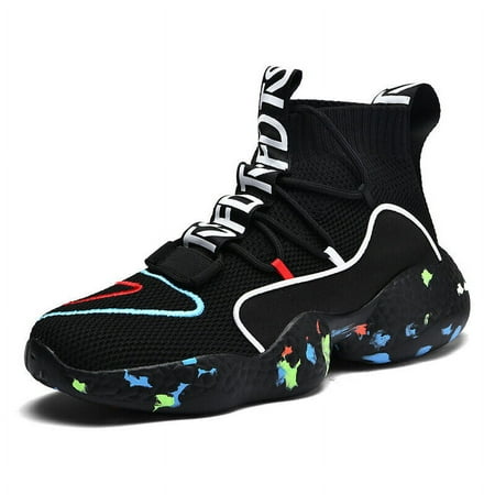 Men s Fashion Sneakers Outdoor Lightweight Sports Running Tennis High Top Shoes