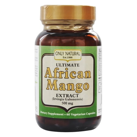 Only Natural - African Mango Ultimate Irvingia Gambonensis Extract 500 mg. - 60 Vegetarian Capsules