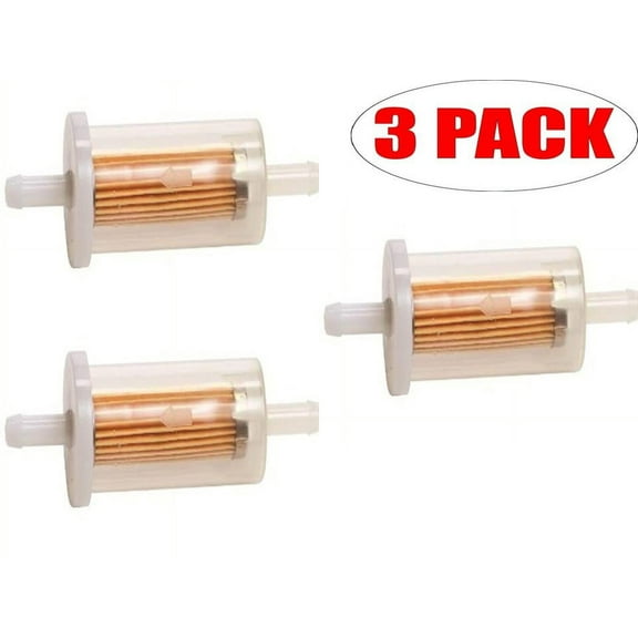 Oregon 07-064 (3 Pack) In Line Fuel Filter Replaces Briggs & Stratton 695666