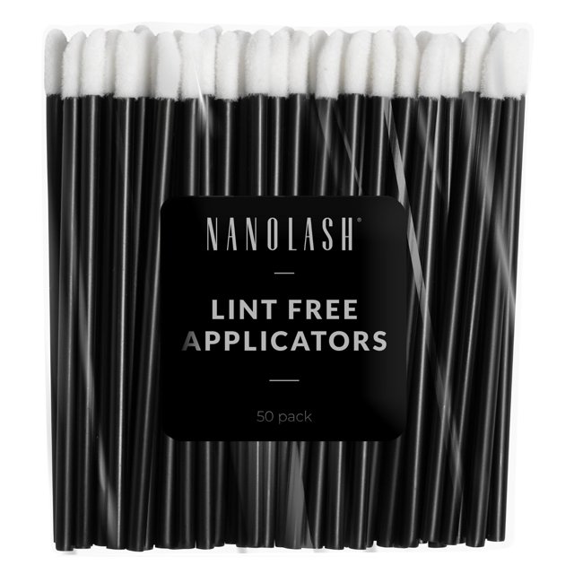 Aplicadores Nanolash sin pelusa desechables, 50 unidades