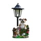thumbnail image 3 of Figura de patio, decoración con luz solar, linda figura para césped, escultura de resina Perro, 3 of 9