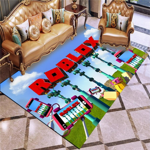 Roblox alfombra periférica de Anime, decoración de escena de diseño de cumpleaños, mesa de centro para el hogar, dormitorio, europeo y americano, nuevo