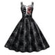 thumbnail image 2 of Vestido Sexy para las Mujeres Halloween Impresión Doble Correa de Hombro Pequeño Vestido de Cuello en V Poliéster, Vestido Festivo Casual para las Mujeres, 2 of 6
