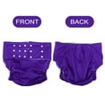 thumbnail image 3 of OUNONA Reusable Cloth Diapers 1Pc Purple PUL Fabric High Water Absorption Prevent Leakage For Elderly, 3 of 5