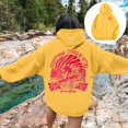 thumbnail image 3 of Sudadera con capucha para mujer, suéter de manga larga con letras estampadas, estética, 3 of 3