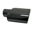 thumbnail image 3 of Exhaust Tip 2.25" Inlet 7.25 X 3.00 Outlet 8.50 Long WRR300775-225-BC-SS Rolled Rectangle Black Chrome 304 Stainless Steel Wesdon Exhaust Tip, 3 of 7