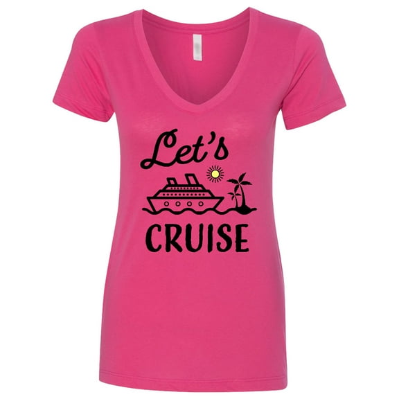Inktastic Lets Cruise Women's V-Neck T-Shirt