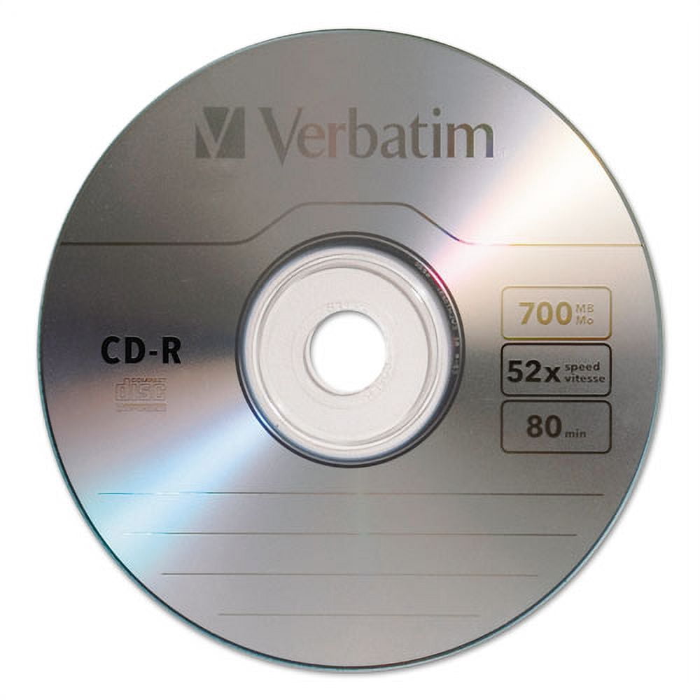 Cd-R Recordable Disc, 700 Mb/80 Min, 52x, Spindle, Silver, 100/pack | Bundle of 10 Packs