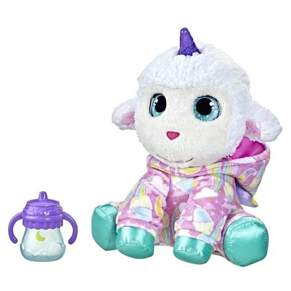 furReal Sweet Jammiecorn Lamb Interactive Plush Toy, Light-Up Toy, 30  Sounds - Electronic Pets