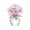 Pink, variant on Tuscom Mini Crystal Flower Vase Ornament Sparkly Glass Floral Figurine Small Desktop Decor for Home Car Office Desk Multicolor 4 Inch