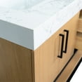 thumbnail image 4 of Ellis 60" Double Bathroom Vanity with Blonde Cabinet and Engineered Marble Countertop, 4 of 7