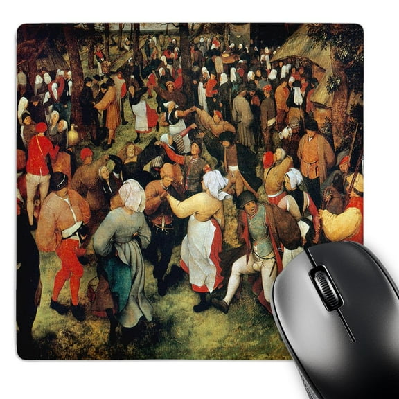 3dRose, The Wedding Dance, 1566 by Pieter Bruegel the Elder Guest Dancing, MousePad