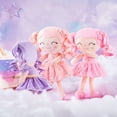 thumbnail image 6 of Gloveleya Doll Baby Dolls Soft Doll Baby Girl Gifts Curly Hair Hot Gold Purple Stars Dress Spring Girl 12inches, 6 of 12