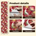 thumbnail image 5 of Crane Peel and Stick Wallpaper 23.6in x 9.8ft Elegant Crane Floral Red Gold Accents Contact Paper Vinyl Waterproof Self Adhesive Wall Paper for Bedroom Shelf Cabinet Renter Friendly, 5 of 8