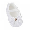 thumbnail image 3 of URMAGIC Baby Girls Princess Bowknot Soft Sole Cloth Crib Shoes Sneaker, 3 of 3