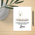 thumbnail image 2 of Koyal Wholesale Jumbo Pet Sympathy Card with Envelope, Japanese Spitz, Dog Grief Bereavement Card 8.5" x 11", 1-Pk, 2 of 5