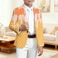 thumbnail image 2 of DHFJKG Boys Casual Suit Jackets Party Coat Ice Cream Printed Long-Sleeve Button-Front Slim-Fit Stretch Blazer For 3-14 Years Old Kids, 2 of 4