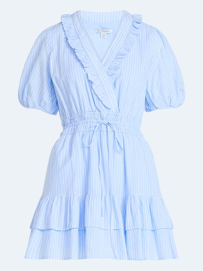 blue frill mini dress Baby Blue Ruffle Mini S main image 1