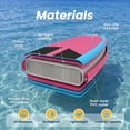 thumbnail image 6 of EDX 10.6 ft Inflatable Stand Up Paddle Board, 33" Wide SUP with Paddle, Pump, Fins, Leash & Carry Bag, Non-Slip Stable Board for Adults & Beginners, Pink Blue, 6 of 9