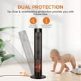 thumbnail image 5 of Airchoice 1500W 36" Ceramic Tower Space Heater, 3 Heat Settings, Adjustable, for 300 sq ft, 5 of 9