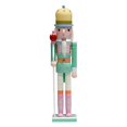 thumbnail image 4 of HOMYL Nutcracker Figurine Christmas Nutcracker Figure for Holiday Home Living Room Green, 4 of 8