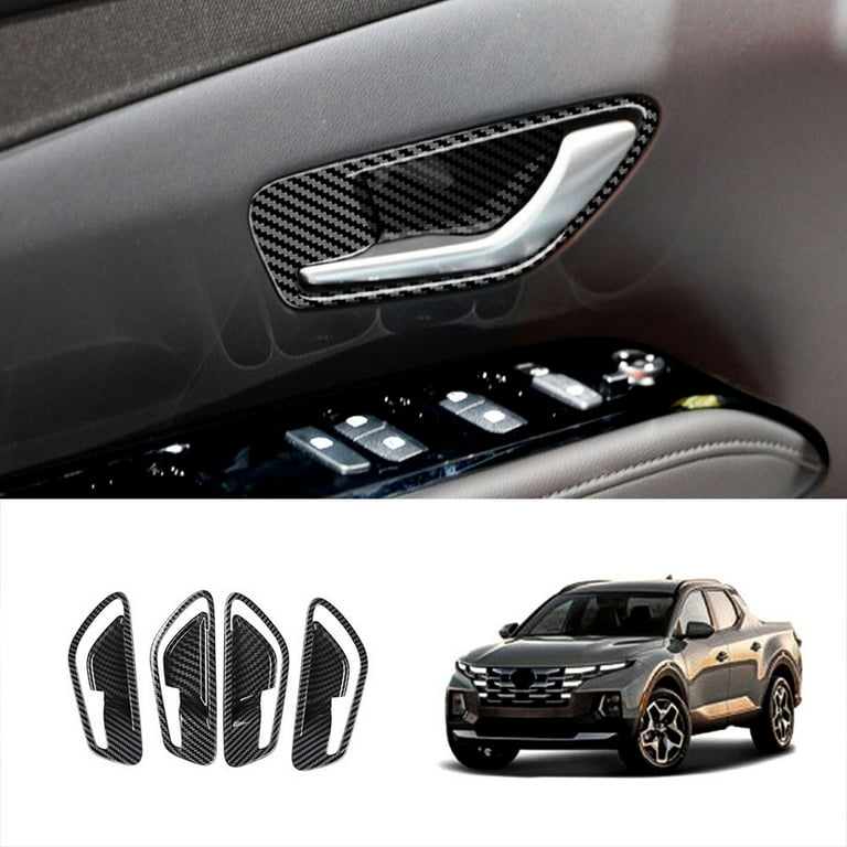 Mduoduo Carbon Fiber ABS Inner Door Handle Cover Trim for Hyundai