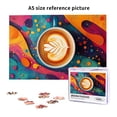 thumbnail image 6 of 1000 PCS Colored coffee latte art 1000 piece puzzle for adults,Enjoy the puzzle solving process,Stunningly Vibrant Colors,Charm Coffee High difficulty puzzle,Gift for Coffee Lovers,Stunning Artwork, 6 of 6