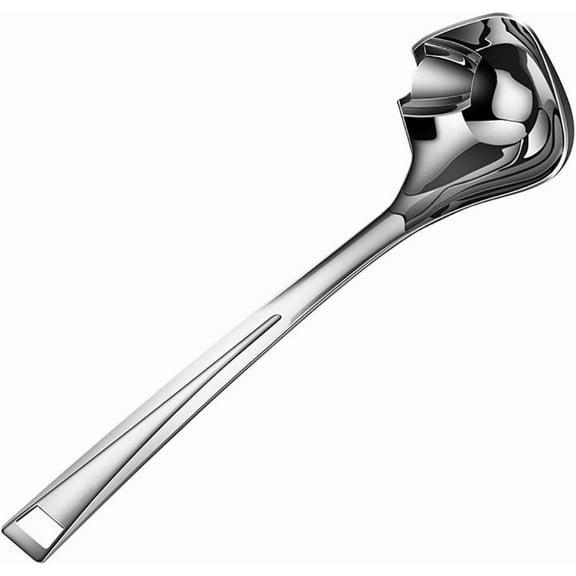 Stainless Steel Oil Separator Soup, Kitchen Oil Separator Soup, Fat Separator Grease Ladel Separater Oil Filter Spoon for Home Kitchen And Cooking