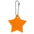 thumbnail image 1 of Llavero con forma de estrella de PVC con logotipo de advertencia nocturna y reflector para montar en la mochila escolar, 1 of 6