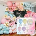 thumbnail image 1 of Rzvnmko Kit de Arco de Guirnalda de Globos Pastel 133 Pzas de Globos de Party Arcoíris de Color Macarón para Decoraciones de Party de Cumpleaños de Baby Shower, 1 of 8