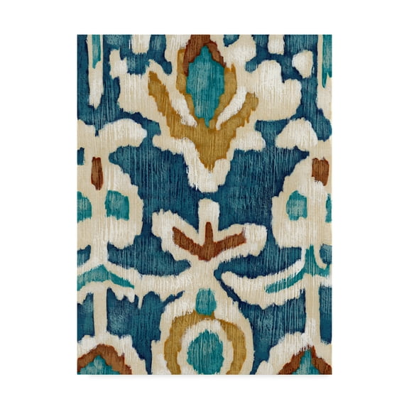 Trademark Fine Art 'Ocean Ikat I' Canvas Art by Chariklia Zarris