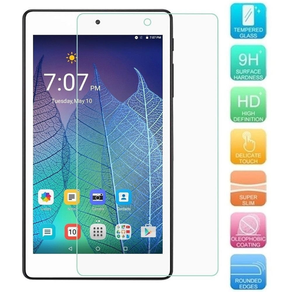 2 Pack Tempered Glass Screen Protector For Alcatel OneTouch Tab 7 HD Tablet 