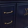 thumbnail image 5 of 37 in. Single Wooden Vanity  Blue White Quartz Round Right Door.Right, 5 of 13