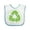 White/Blue, variant on Inktastic Recycle Conserve Earth Day Boys or Girls Baby Bib