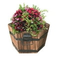 thumbnail image 3 of Towl Flowerpot Bucket Pot Barrel Planter Urns Home Decoration Garden Wooden Tub 13.5*10.5*8cm, 3 of 20