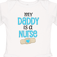 thumbnail image 4 of Inktastic My Daddy is a Nurse Boys or Girls Long Sleeve Baby Bodysuit, 4 of 5