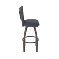 thumbnail image 3 of 870 Hadleigh 30" Swivel Bar Stool with Bronze Finish and Graph Anchor Seat and Back, 3 of 4