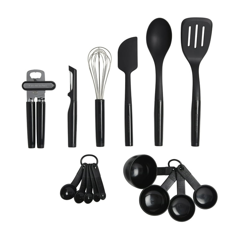 KitchenAid Classic Tool and Gadget Set, 15-Piece, Black