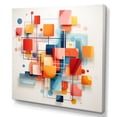 thumbnail image 2 of Designart "Harmony of Mid-Century Squares and Shapes II" Abstract Wall Art - Modern Blue Abstract Modern Shapes Living Room Canvas Art, 2 of 6