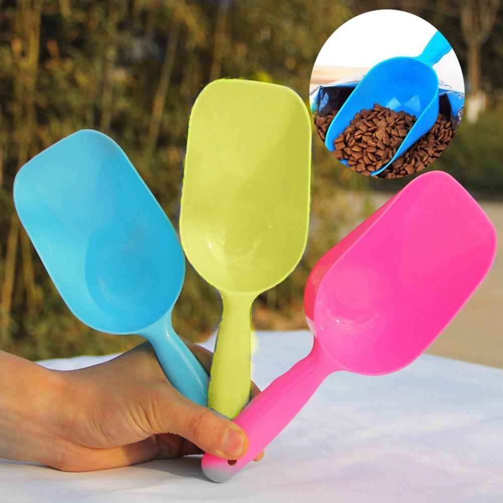 Fovien Plastic Cat Litter Scoops Solid Pet Dog Cat Rabbit Food Feeder