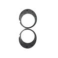 thumbnail image 3 of Front Fog Light Cover R55 Fog Light Trim Ring For R55 R56 R57 R58 R59 51117248791 51117248792, 3 of 5