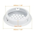 thumbnail image 2 of 35mm Circular Soffit Vent, 20 Pack Stainless Steel Round Air Vents, White, 2 of 5