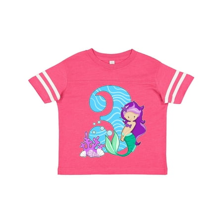 

Inktastic Third Birthday Mermaid Gift Toddler Toddler Girl T-Shirt