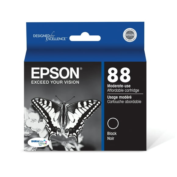 Epson, EPST088120, T088120/220/320/420/520 Ink Cartridges, 1 Each