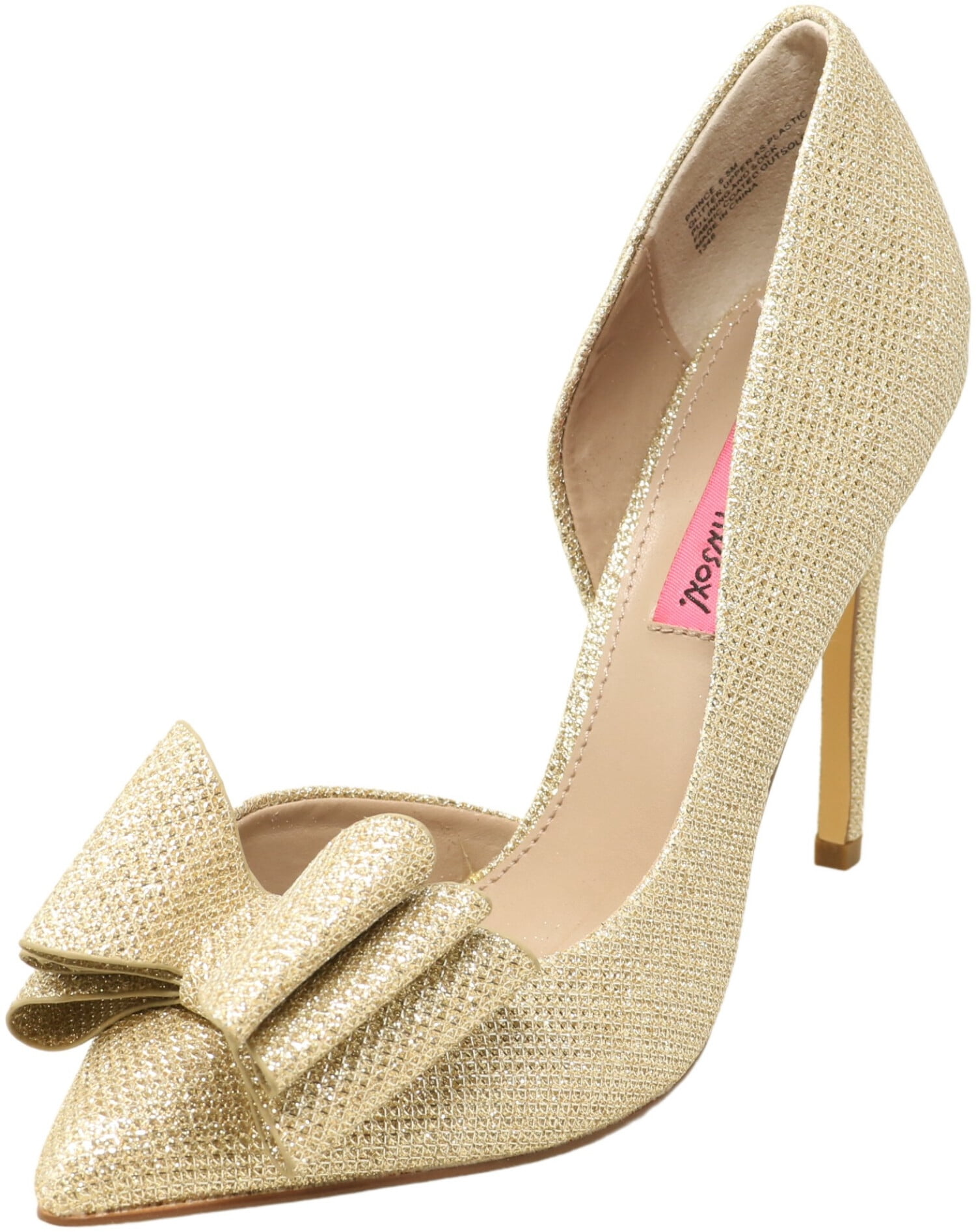 Betsey Johnson Women's Prince Gold Pump - 6.5M - Walmart.com