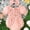 Pink, variant on Baby's Flower All-over Print Shirred Bodysuit With Headband, Lovely Puff Sleeve Triangle Onesie, Toddler & Infant Girl's Clothing