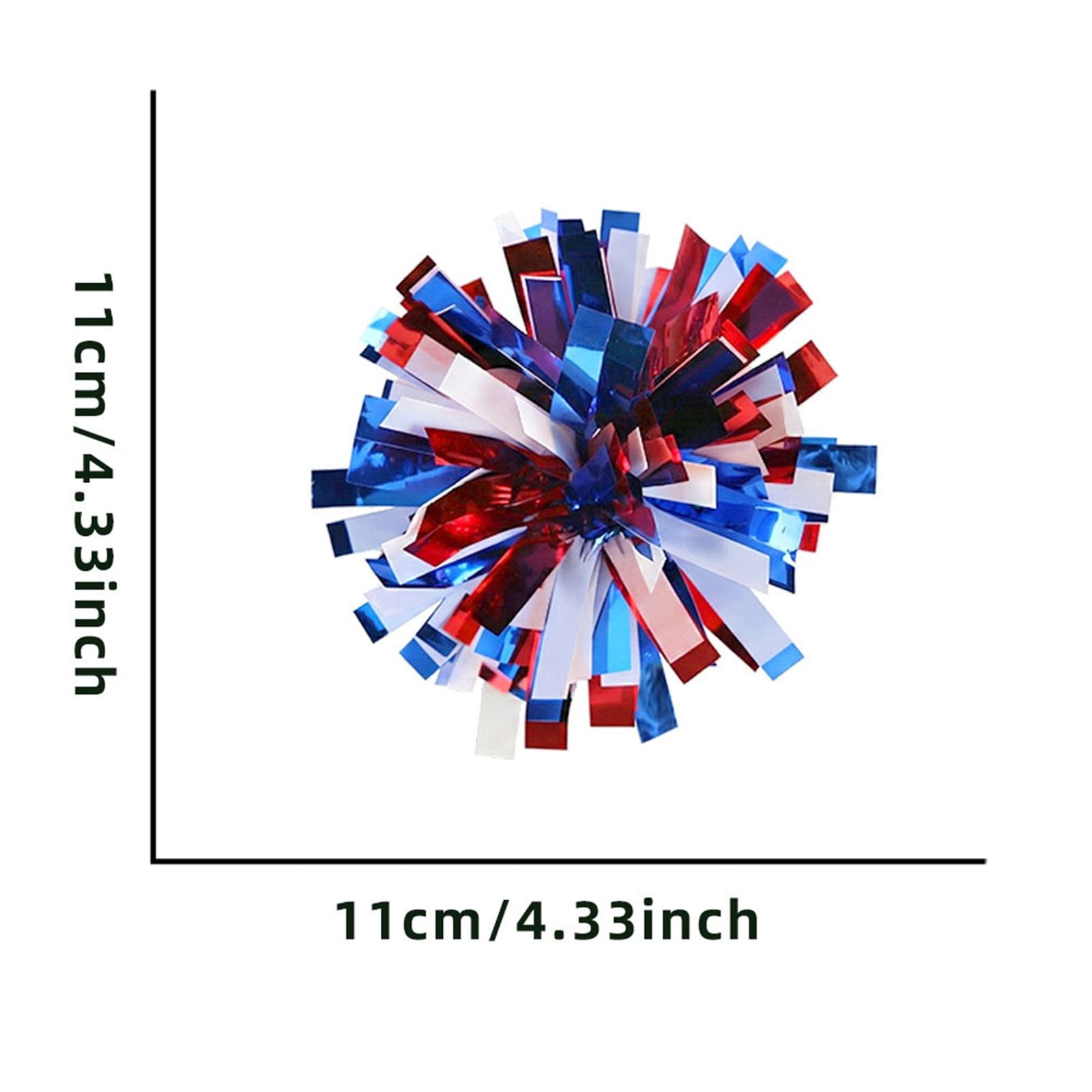 July 4th Patriotic Hair Barrettes for Girls, Red White Blue Secure Hold Hair Clips. Universal Styling Accessory for All Hair Types.