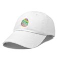 thumbnail image 4 of DALIX Elegant Colorful Egg Easter Hat Womens Embroidered Baseball Cap in White, 4 of 6